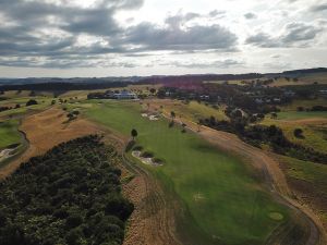 Kauri Cliffs 18th Aerial Above